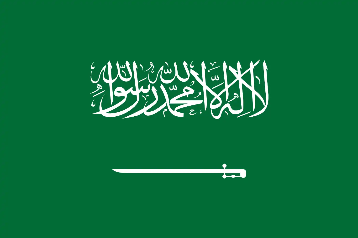 علم السعودية القديم والجديد