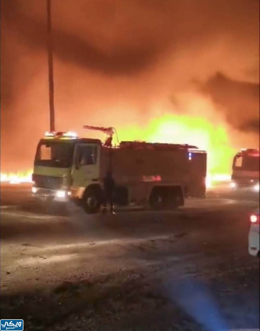 صور حريق سوق الصواريخ جدة
