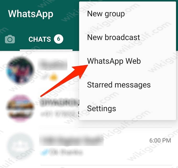 إعادة تنشيط جلسة الويب الخاصة بـ WhatsApp