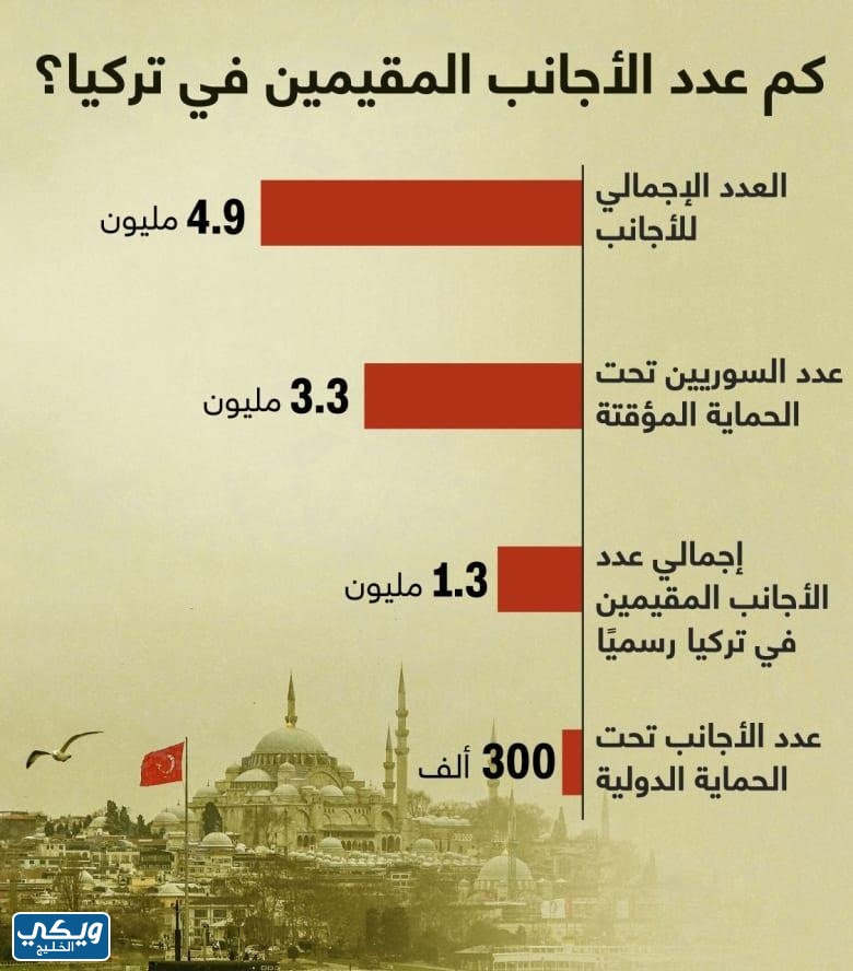 عدد السوريين في تركيا 2023