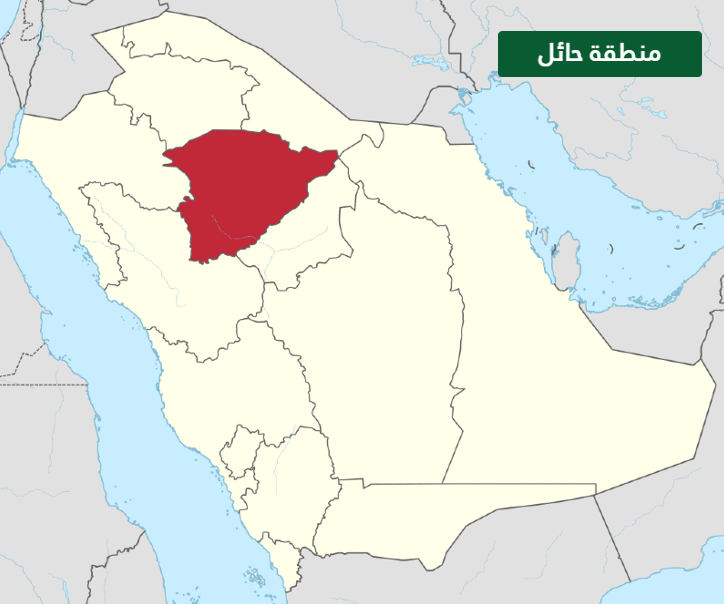 خريطة التقسيم الإداري في المملكة العربية السعودية