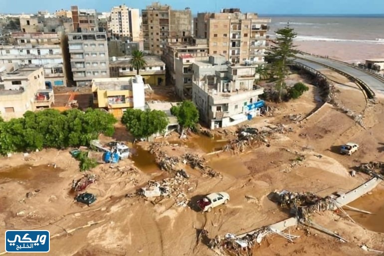 صور مدينة درنة الليبية بعد الإعصار والفيضانات