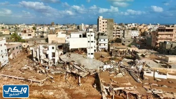 صور مدينة درنة الليبية بعد الإعصار والفيضانات