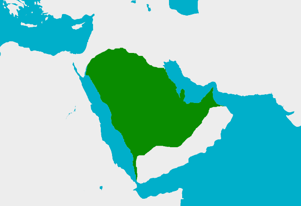 خريطة الدولة السعودية الاولى صماء