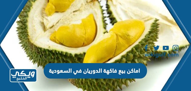 اماكن بيع فاكهة الدوريان في السعودية