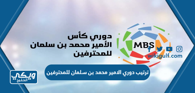 ترتيب دوري الامير محمد بن سلمان للمحترفين 2023