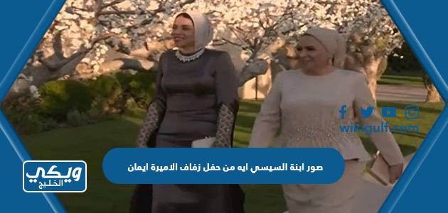 صور ابنة السيسي ايه من حفل زفاف الاميرة ايمان