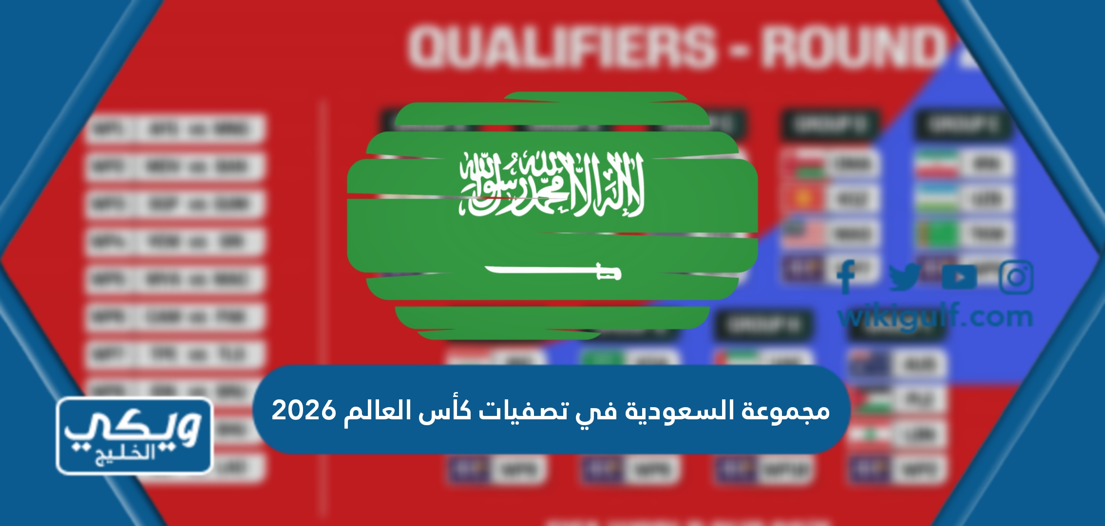 مجموعة السعودية في تصفيات كأس العالم 2026