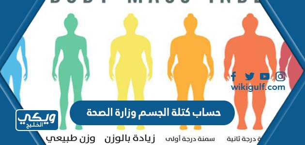 حساب كتلة الجسم وزارة الصحة