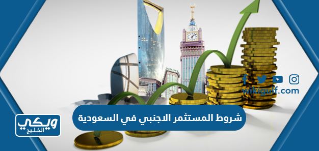 شروط المستثمر الاجنبي في السعودية