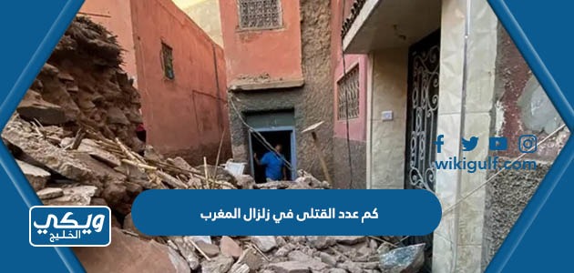 كم عدد القتلى في زلزال المغرب