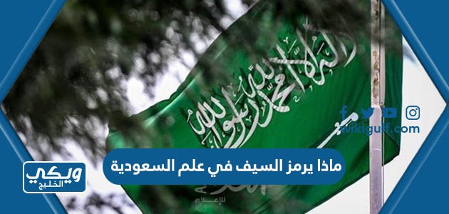 ماذا يرمز السيف في علم السعودية